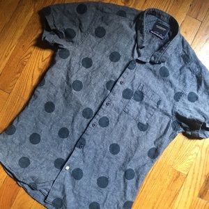SCOTCH & SODA polka dot button down